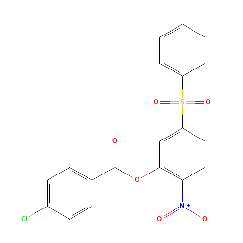 [5-(benzenesulfonyl)-2-nitrophenyl] 4-chlorobenzoate (CAS: 219793-45-0) - Related Chemical Product