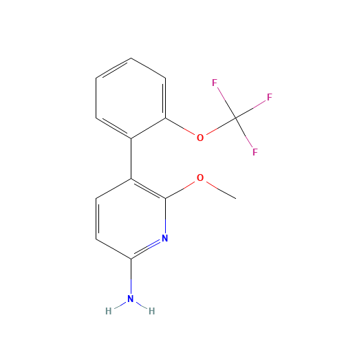 6-methoxy-5-[2-(trifluoromethoxy)phenyl]pyridin-2-amine (CAS: 1426806-62-3) - Related Chemical Product