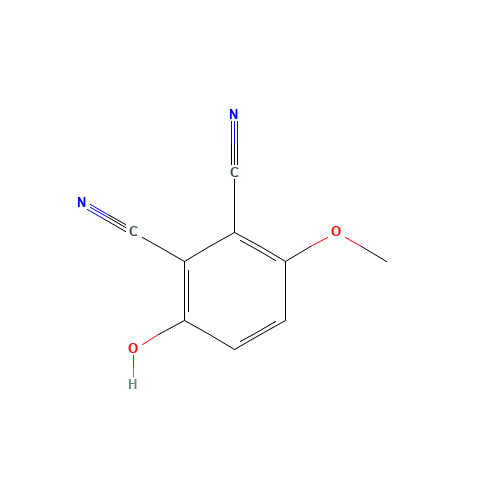 3-hydroxy-6-methoxybenzene-1,2-dicarbonitrile (CAS: 52899-60-2) - Chemical Structure and Molecular Formula 