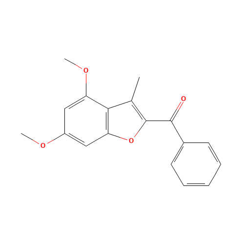 (4,6-dimethoxy-3-methyl-1-benzofuran-2-yl)-phenylmethanone (CAS: 99246-63-6) - Related Chemical Product