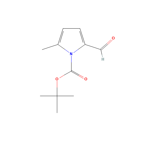 tert-butyl 2-formyl-5-methylpyrrole-1-carboxylate (CAS: 276239-45-3) - Chemical Structure and Molecular Formula 
