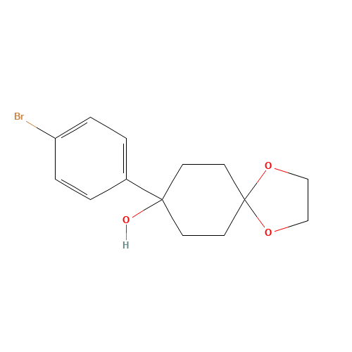 8-(4-bromophenyl)-1,4-dioxaspiro[4.5]decan-8-ol (CAS: 125962-59-6) - Related Chemical Product