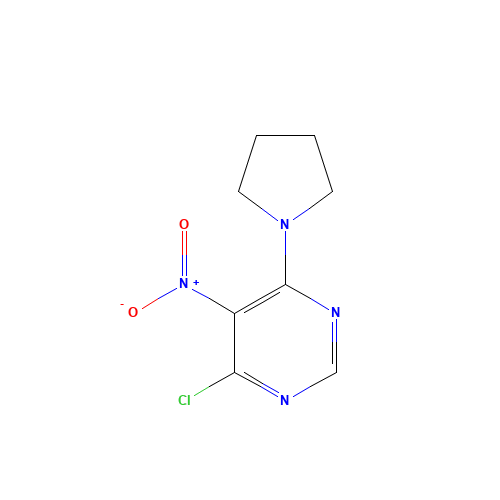 4-chloro-5-nitro-6-pyrrolidin-1-ylpyrimidine (CAS: 25710-26-3) - Related Chemical Product