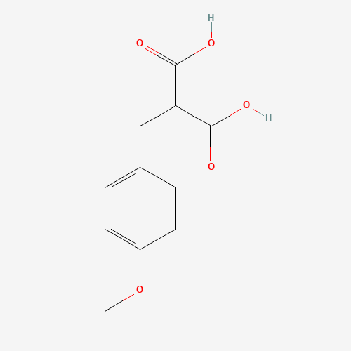 2-[(4-methoxyphenyl)methyl]propanedioic acid (CAS: 21405-62-9) - Chemical Structure and Molecular Formula 