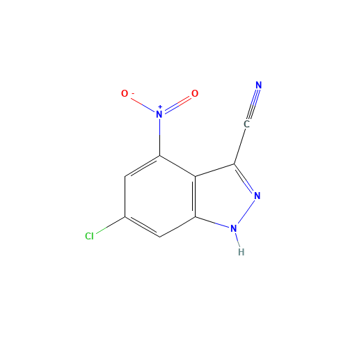 6-chloro-4-nitro-1H-indazole-3-carbonitrile (CAS: 885519-37-9) - Related Chemical Product