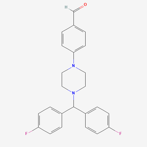 4-[4-[bis(4-fluorophenyl)methyl]piperazin-1-yl]benzaldehyde (CAS: 914349-58-9) - Related Chemical Product