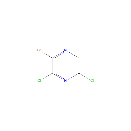 2-bromo-3,5-dichloropyrazine (CAS: 1206249-40-2) - Chemical Structure and Molecular Formula 