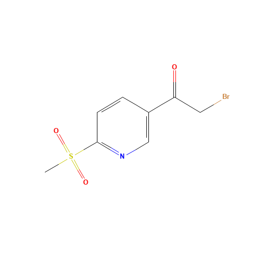 2-bromo-1-(6-methylsulfonylpyridin-3-yl)ethanone (CAS: 1207747-40-7) - Related Chemical Product