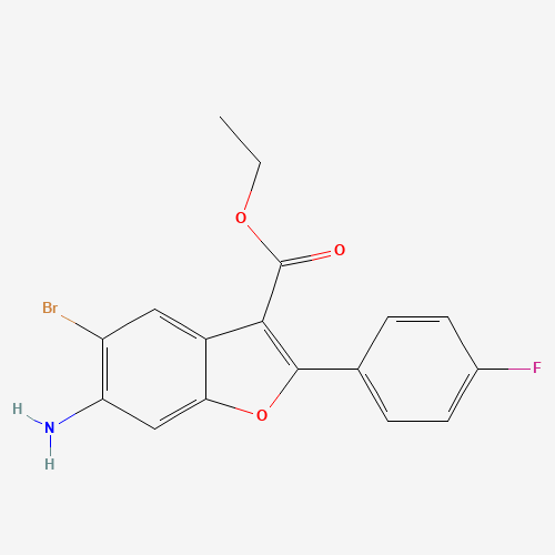 ethyl 6-amino-5-bromo-2-(4-fluorophenyl)-1-benzofuran-3-carboxylate (CAS: 1333340-15-0) - Related Chemical Product