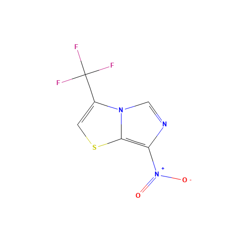7-nitro-3-(trifluoromethyl)imidazo[5,1-b][1,3]thiazole (CAS: 86626-20-2) - Chemical Structure and Molecular Formula 
