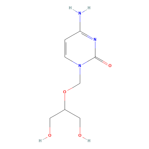 4-amino-1-(1,3-dihydroxypropan-2-yloxymethyl)pyrimidin-2-one (CAS: 87892-46-4) - Related Chemical Product