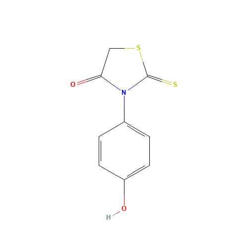 3-(4-hydroxyphenyl)-2-sulfanylidene-1,3-thiazolidin-4-one (CAS: 21346-21-4) - Related Chemical Product