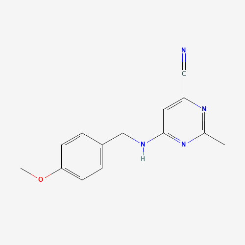 6-[(4-methoxyphenyl)methylamino]-2-methylpyrimidine-4-carbonitrile (CAS: 1266335-51-6) - Related Chemical Product