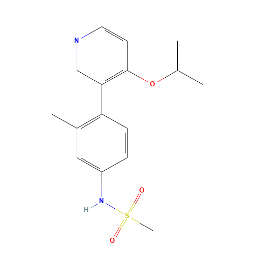 N-[3-methyl-4-(4-propan-2-yloxypyridin-3-yl)phenyl]methanesulfonamide (CAS: 1357093-88-9) - Related Chemical Product