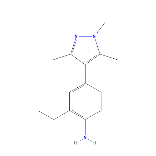 2-ethyl-4-(1,3,5-trimethylpyrazol-4-yl)aniline (CAS: 1449516-34-0) - Related Chemical Product