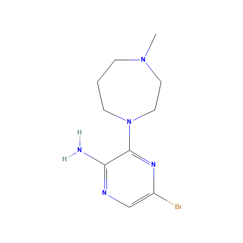 5-bromo-3-(4-methyl-1,4-diazepan-1-yl)pyrazin-2-amine (CAS: 894807-97-7) - Related Chemical Product