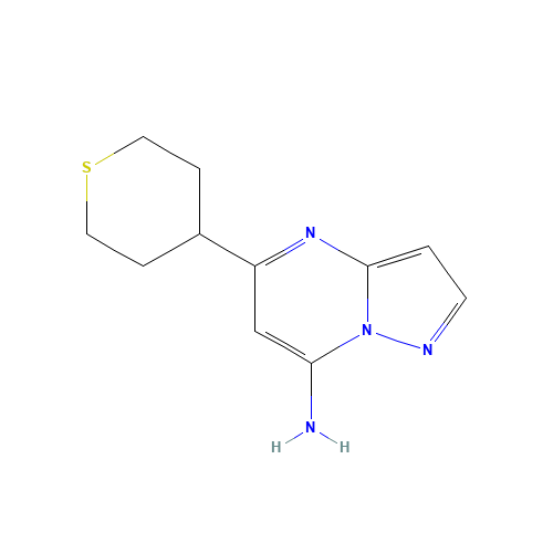 5-(thian-4-yl)pyrazolo[1,5-a]pyrimidin-7-amine (CAS: 1260105-88-1) - Related Chemical Product