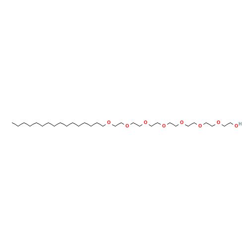 2-[2-[2-[2-[2-[2-(2-hexadecoxyethoxy)ethoxy]ethoxy]ethoxy]ethoxy]ethoxy]ethanol (CAS: 4486-31-1) - Related Chemical Product
