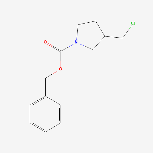 benzyl 3-(chloromethyl)pyrrolidine-1-carboxylate (CAS: 476474-01-8) - Chemical Structure and Molecular Formula 