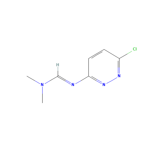 N'-(6-chloropyridazin-3-yl)-N,N-dimethylmethanimidamide (CAS: 35053-55-5) - Chemical Structure and Molecular Formula 