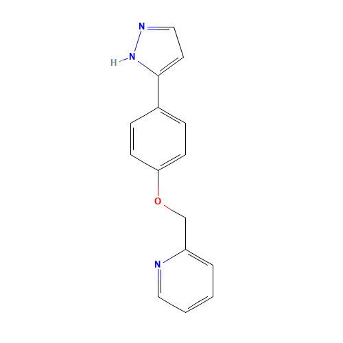 2-[[4-(1H-pyrazol-5-yl)phenoxy]methyl]pyridine (CAS: 502654-20-8) - Related Chemical Product
