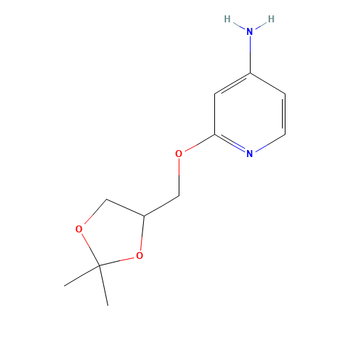 2-[(2,2-dimethyl-1,3-dioxolan-4-yl)methoxy]pyridin-4-amine (CAS: 1303588-64-8) - Related Chemical Product