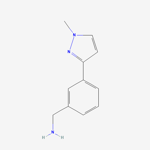 [3-(1-methylpyrazol-3-yl)phenyl]methanamine (CAS: 910037-10-4) - Related Chemical Product