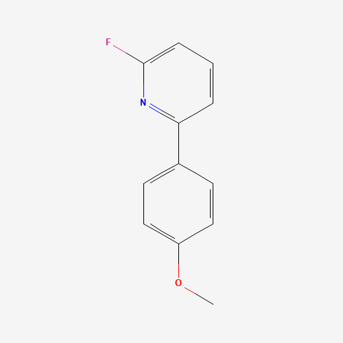 2-fluoro-6-(4-methoxyphenyl)pyridine (CAS: 847226-09-9) - Chemical Structure and Molecular Formula 