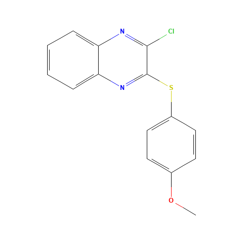2-chloro-3-(4-methoxyphenyl)sulfanylquinoxaline (CAS: 87378-88-9) - Related Chemical Product
