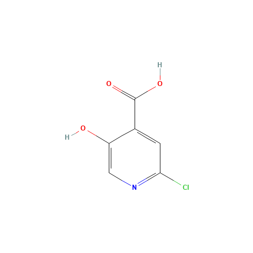 2-chloro-5-hydroxypyridine-4-carboxylic acid (CAS: 1060804-57-0) - Chemical Structure and Molecular Formula 
