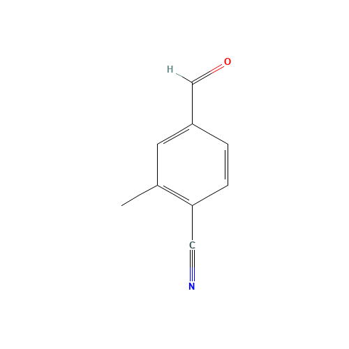 4-formyl-2-methylbenzonitrile (CAS: 27613-35-0) - Chemical Structure and Molecular Formula 
