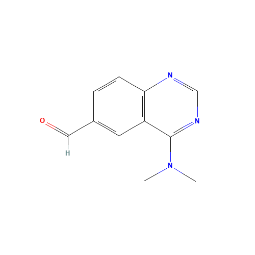 4-(dimethylamino)quinazoline-6-carbaldehyde (CAS: 648449-09-6) - Chemical Structure and Molecular Formula 