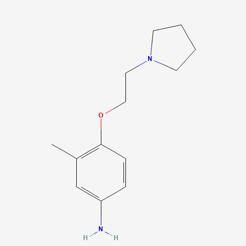3-methyl-4-(2-pyrrolidin-1-ylethoxy)aniline (CAS: 862874-66-6) - Related Chemical Product