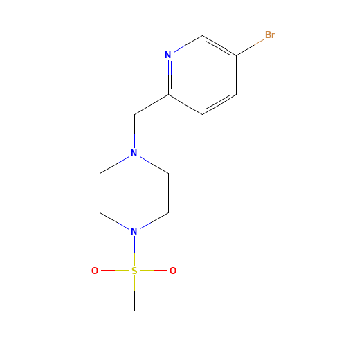 1-[(5-bromopyridin-2-yl)methyl]-4-methylsulfonylpiperazine (CAS: 1380487-04-6) - Related Chemical Product