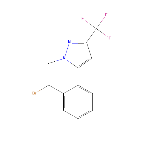 5-[2-(bromomethyl)phenyl]-1-methyl-3-(trifluoromethyl)pyrazole (CAS: 941716-87-6) - Related Chemical Product