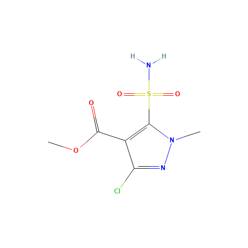methyl 3-chloro-1-methyl-5-sulfamoylpyrazole-4-carboxylate (CAS: 100784-27-8) - Related Chemical Product