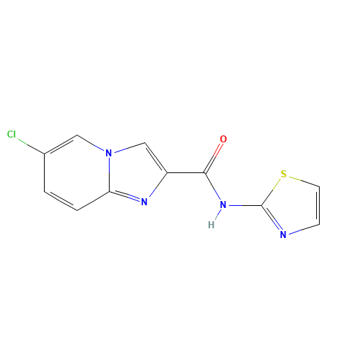 6-chloro-N-(1,3-thiazol-2-yl)imidazo[1,2-a]pyridine-2-carboxamide (CAS: 951986-51-9) - Related Chemical Product