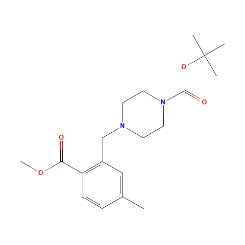 tert-butyl 4-[(2-methoxycarbonyl-5-methylphenyl)methyl]piperazine-1-carboxylate (CAS: 1460037-29-9) - Related Chemical Product