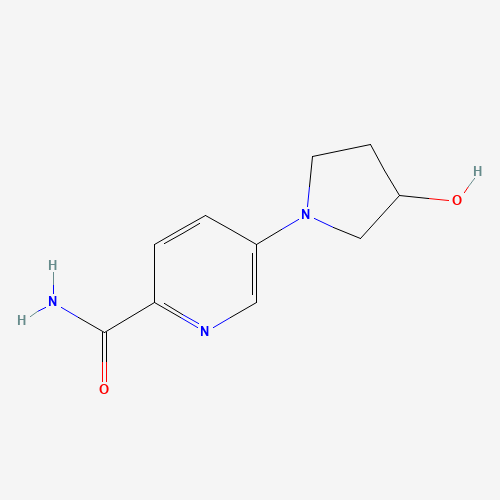 5-(3-hydroxypyrrolidin-1-yl)pyridine-2-carboxamide (CAS: 1429414-84-5) - Related Chemical Product