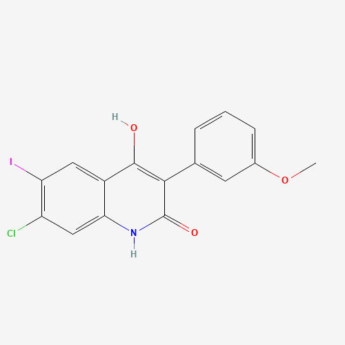 7-chloro-4-hydroxy-6-iodo-3-(3-methoxyphenyl)-1H-quinolin-2-one (CAS: 1398339-37-1) - Related Chemical Product
