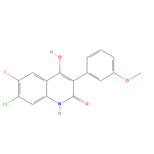 7-chloro-4-hydroxy-6-iodo-3-(3-methoxyphenyl)-1H-quinolin-2-one (CAS: 1398339-37-1) - Related Chemical Product