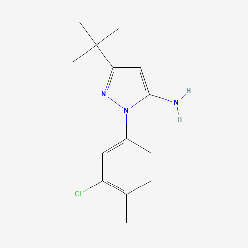 5-tert-butyl-2-(3-chloro-4-methylphenyl)pyrazol-3-amine (CAS: 926242-93-5) - Related Chemical Product