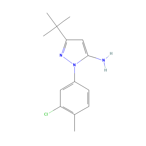 5-tert-butyl-2-(3-chloro-4-methylphenyl)pyrazol-3-amine (CAS: 926242-93-5) - Related Chemical Product