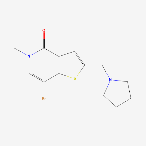 7-bromo-5-methyl-2-(pyrrolidin-1-ylmethyl)thieno[3,2-c]pyridin-4-one (CAS: 1610520-55-2) - Related Chemical Product