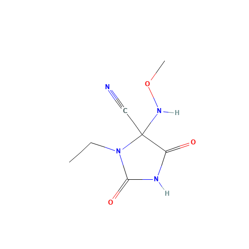 3-ethyl-4-(methoxyamino)-2,5-dioxoimidazolidine-4-carbonitrile (CAS: 644972-55-4) - Related Chemical Product