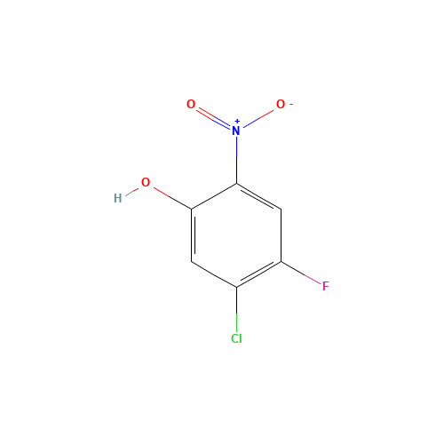 5-chloro-4-fluoro-2-nitrophenol (CAS: 65001-79-8) - Chemical Structure and Molecular Formula 
