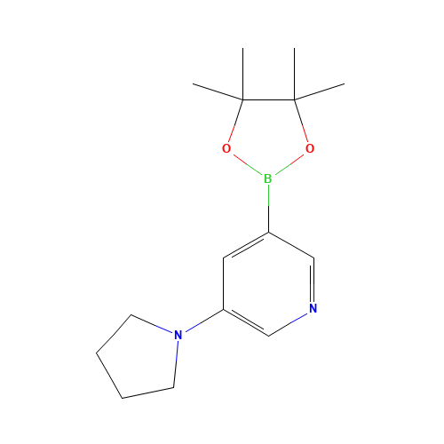 3-pyrrolidin-1-yl-5-(4,4,5,5-tetramethyl-1,3,2-dioxaborolan-2-yl)pyridine (CAS: 1201644-49-6) - Related Chemical Product