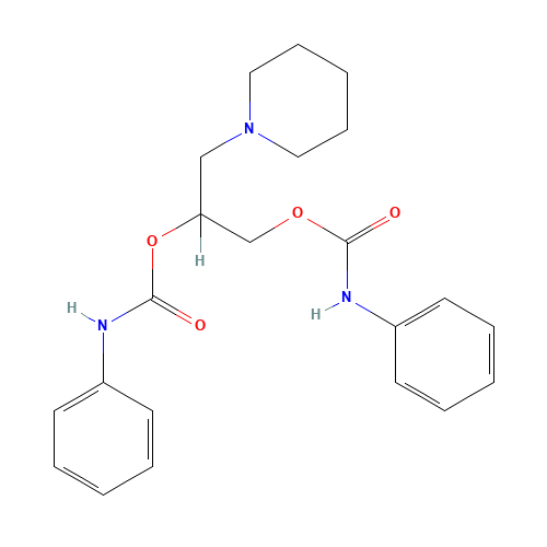 [2-(phenylcarbamoyloxy)-3-piperidin-1-ylpropyl] N-phenylcarbamate (CAS: 101-08-6) - Related Chemical Product