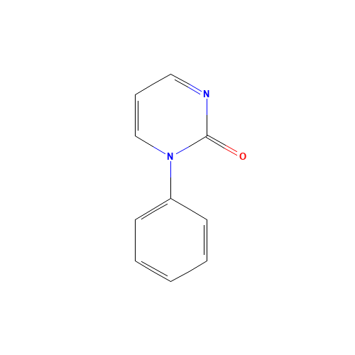1-phenylpyrimidin-2-one (CAS: 17758-13-3) - Chemical Structure and Molecular Formula 