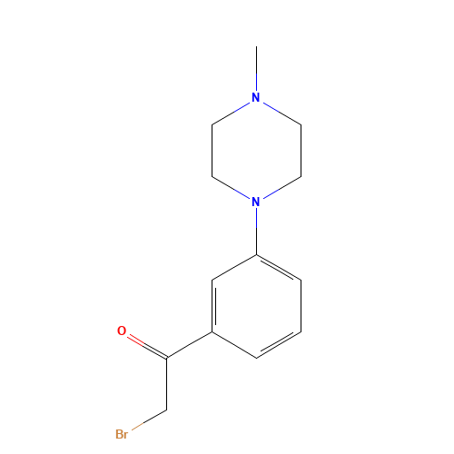 2-bromo-1-[3-(4-methylpiperazin-1-yl)phenyl]ethanone (CAS: 1310711-58-0) - Related Chemical Product